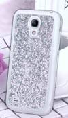 Cover for Samsung Galaxy S4 glitter Silver (OEM)